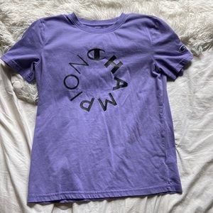 girls purple champion shirt